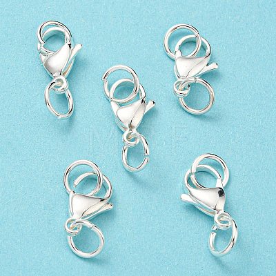 304 Stainless Steel Lobster Claw Clasps STAS-B045-06S-1