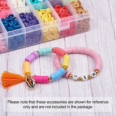 24 Colors Eco-Friendly Handmade Polymer Clay Beads CLAY-TA0001-05-1