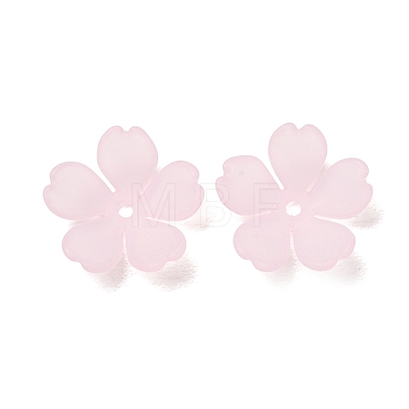 Frosted Acrylic Bead Caps AC-CBA1E6C-08B-1