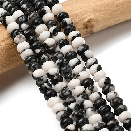 Natural Zebra Jasper Beads Strands G-A280-A22-01-1