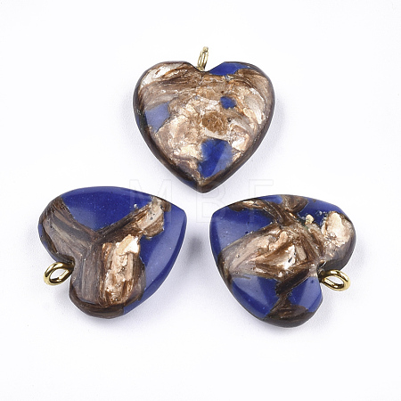 Assembled Bronzite and Lapis Lazuli Pendants X-G-T111-04A-1