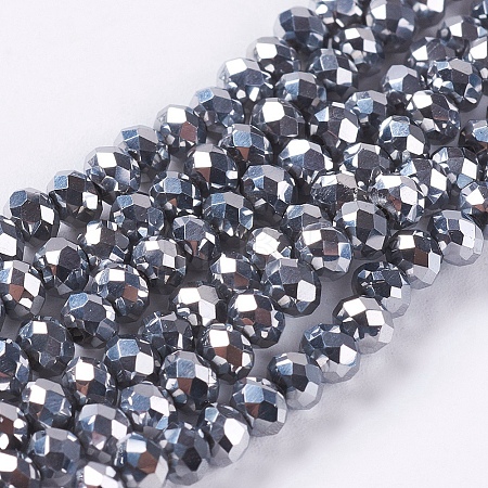 Electroplate Glass Beads Strand LS-EGLA-D009-27-1