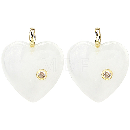 2Pcs Natural Quartz Crystal Pendants G-FH0002-76C-1