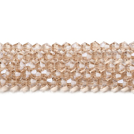 Transparent Electroplate Glass Beads Strands EGLA-A039-T3mm-A12-1
