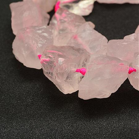 Natural Rose Quartz Beads Strands G-E382-02B-1