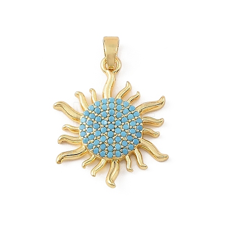 Brass & Rhinestone Pendants RB-CBA4B36-02G-01-1