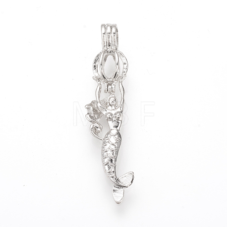 Alloy Diffuser Locket Pendants PALLOY-S105-02S-1