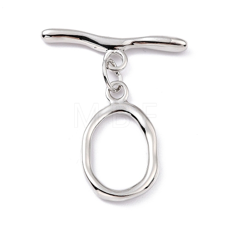 Rack Plating Brass Toggle Clasps KK-B036-06P-1
