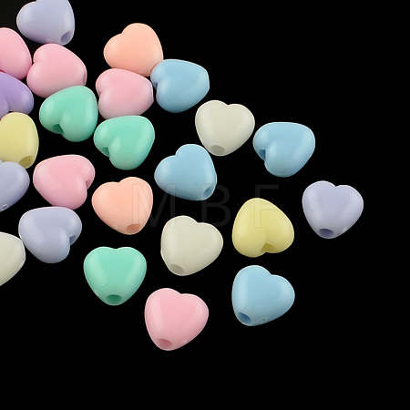Opaque Acrylic Beads SACR-S743-15-1