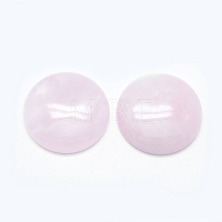 Natural Rose Quartz Cabochons G-E492-F-02-1