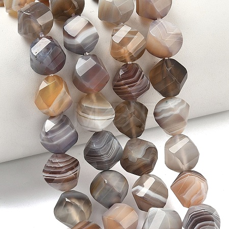 Natural Botswana Agate Beads Strands G-C267-B09-1