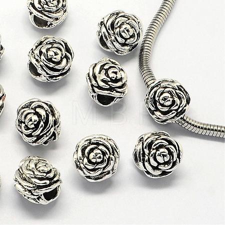 Alloy European Beads PALLOY-S079-093AS-1