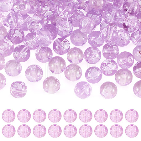 80Pcs Handmade Transparent Lampwork Beads FIND-TAD0001-04C-1