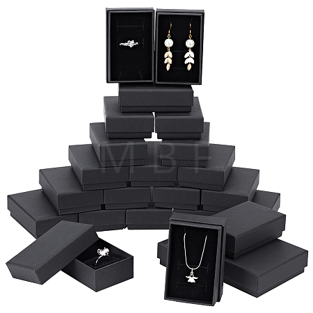 Kraft Paper Cardboard Jewelry Boxes CBOX-BC0001-16-1