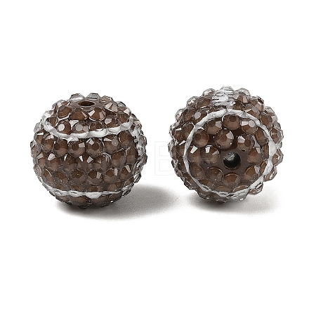 Sport Theme Opaque Acrylic Resin Beads MACR-U010-01D-1