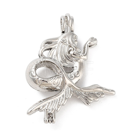 Alloy Bead Cage Pendants FIND-M012-01A-P-1