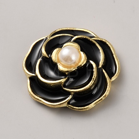 Alloy Enamel & Imitation Pearl Cabochons FIND-WH0366-480C-01-1