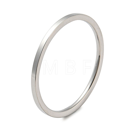 Non-Tarnish 304 Stainless Steel Simple Plain Band Finger Ring for Women Men High Polished RJEW-F152-05P-E-1