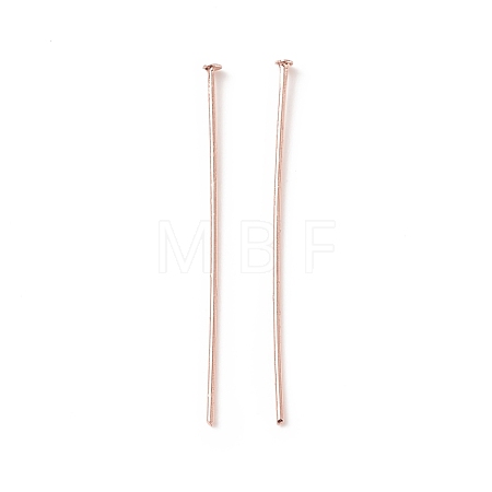 Brass Flat Head Pins KK-WH0058-03C-RG-1