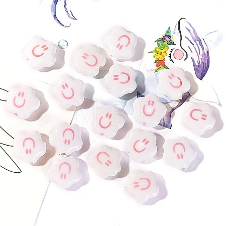 Handmade Porcelain Bright Glazed Beads PW-WG20130-03-1