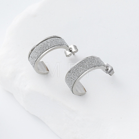 304 Stainless Steel Stud Earrings LS-JA5622-1