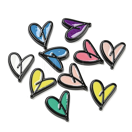 Opaque Resin Cabochons RESI-D003-02-1
