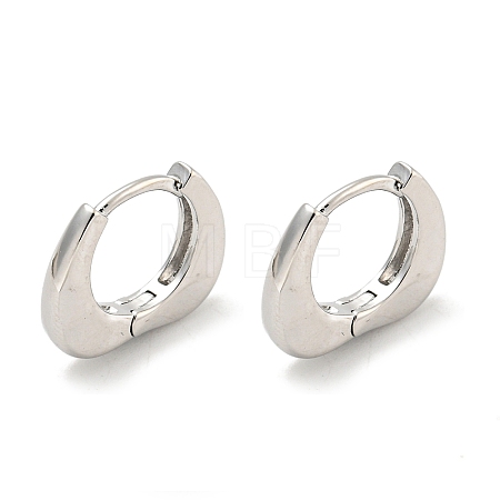 Brass Hoop Earrings EJEW-L211-010T-P-1