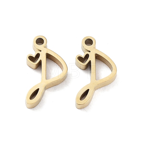 304 Stainless Steel Charms STAS-M327-02G-P-1