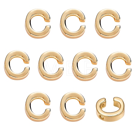 10Pcs Brass Charms KK-SZ0005-35C-1