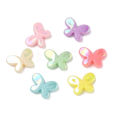UV Plating Opaque Acrylic Beads SACR-F016-04-1