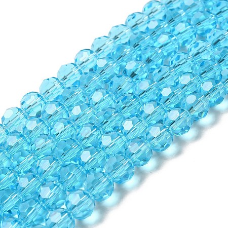 Transparent Glass Beads EGLA-A035-T8mm-D08-1