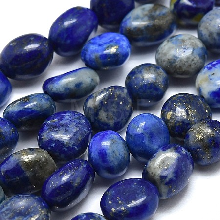 Natural Lapis Lazuli Beads Strands X-G-O186-B-17-1