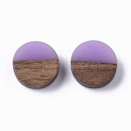 Resin & Wood Cabochons X-RESI-S358-70-H25-1
