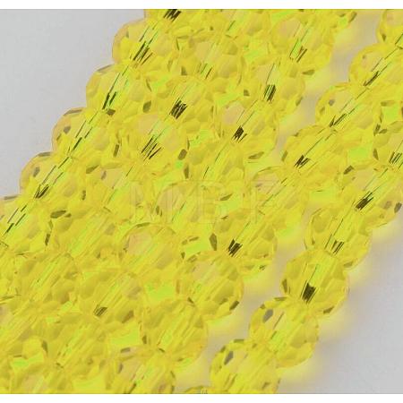 Transparent Glass Bead Strands GLAA-G013-8mm-68-1