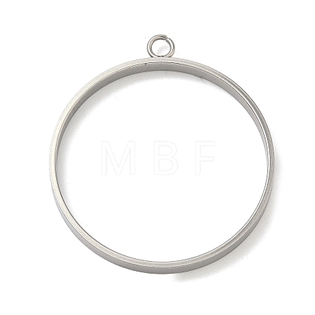 304 Stainless Steel Open Back Bezel Pendants STAS-B126-06G-P-1