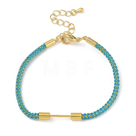 Braided Nylon Cord Bracelet Making MAK-L043-01G-02-1