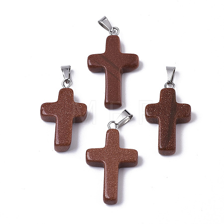 Synthetic Goldstone Pendants G-J354-02A-1