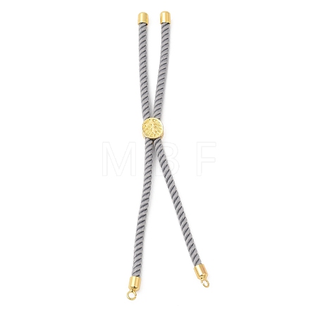 Twisted Nylon Cord Silder Bracelets DIY-B066-03G-19-1