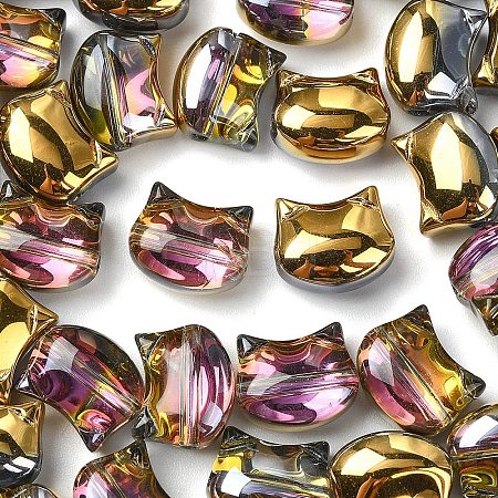 Electroplate Glass Beads Strands EGLA-YW0005-35B-1