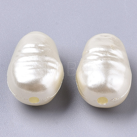 ABS Imitation Pearl Acrylic Beads X-OACR-S028-132-1
