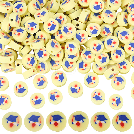 300Pcs Handmade Polymer Clay Beads CLAY-SC0002-24C-1