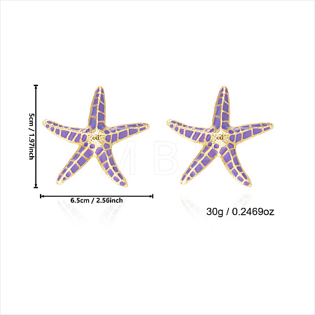 Alloy Enamel Stud Earrings WG3CCC3-02-1