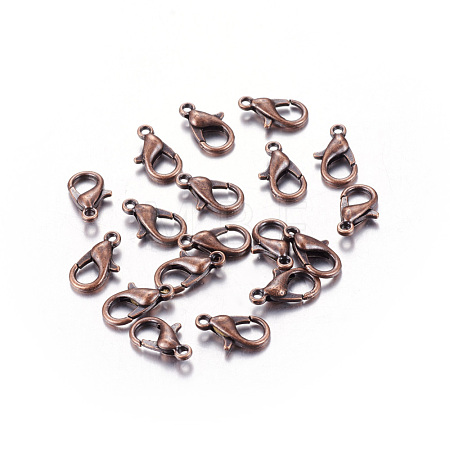 Zinc Alloy Lobster Claw Clasps X-E106-R-NR-1