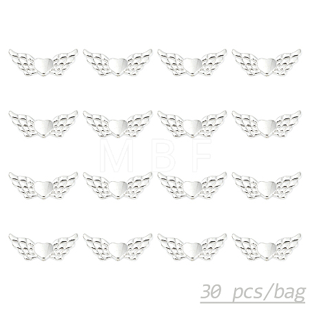 30Pcs Alloy Angeltee Beads TIBEB-YW0001-32S-1