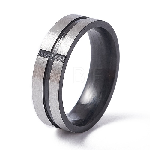 Stainless Steel Plain Band Rings RJEW-TAC0002-006B-BP-1