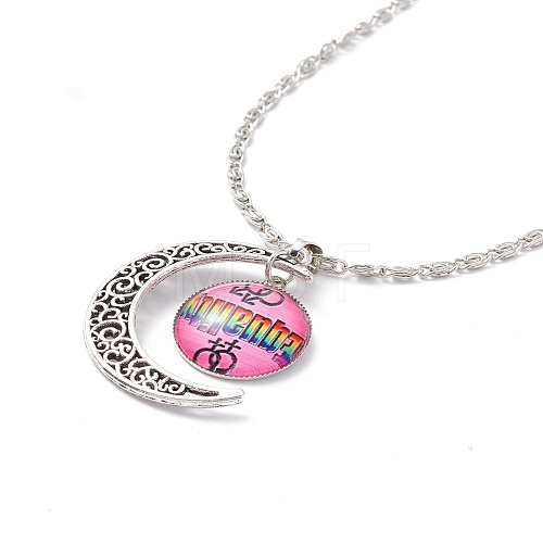 Rainbow Pride Necklace NJEW-F291-01B-1