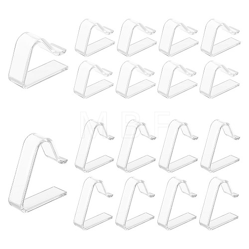 Globleland 48Pcs 2 Style Transparent Plastic Tablecloth Clips AJEW-GL0002-08-1