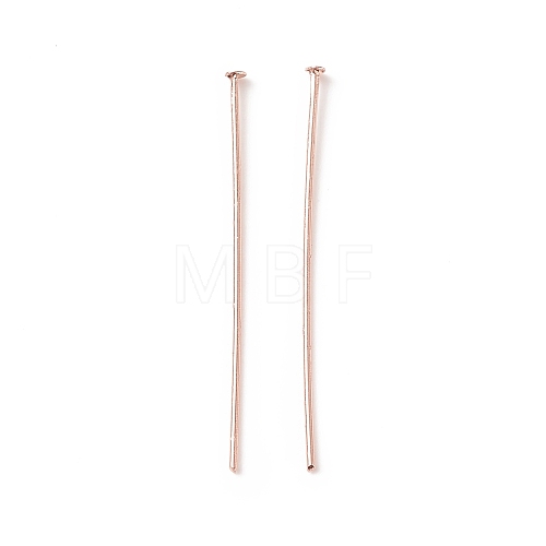 Brass Flat Head Pins KK-WH0058-03C-RG-1