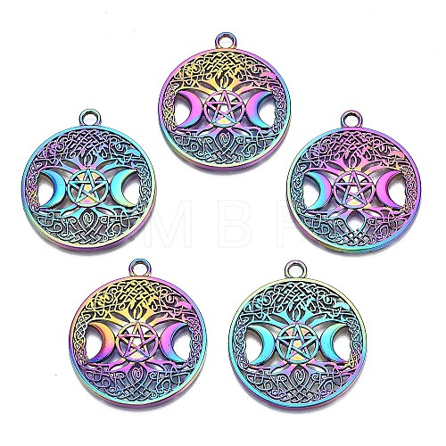 Rainbow Color Alloy Pendants FIND-SZ0009-11-1