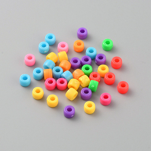 Opaque Plastic Beads KY-WH0046-60-1